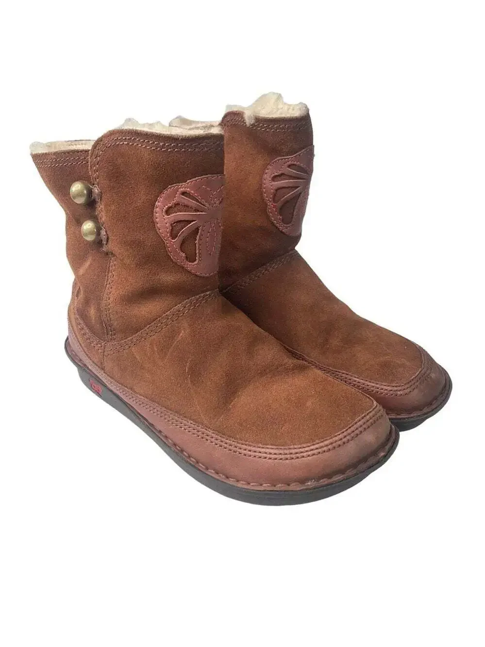 Alegria ASP-6126 Aspen Size 11 Brown Suede Sherpa Lined Wedge Sole Winter Boots